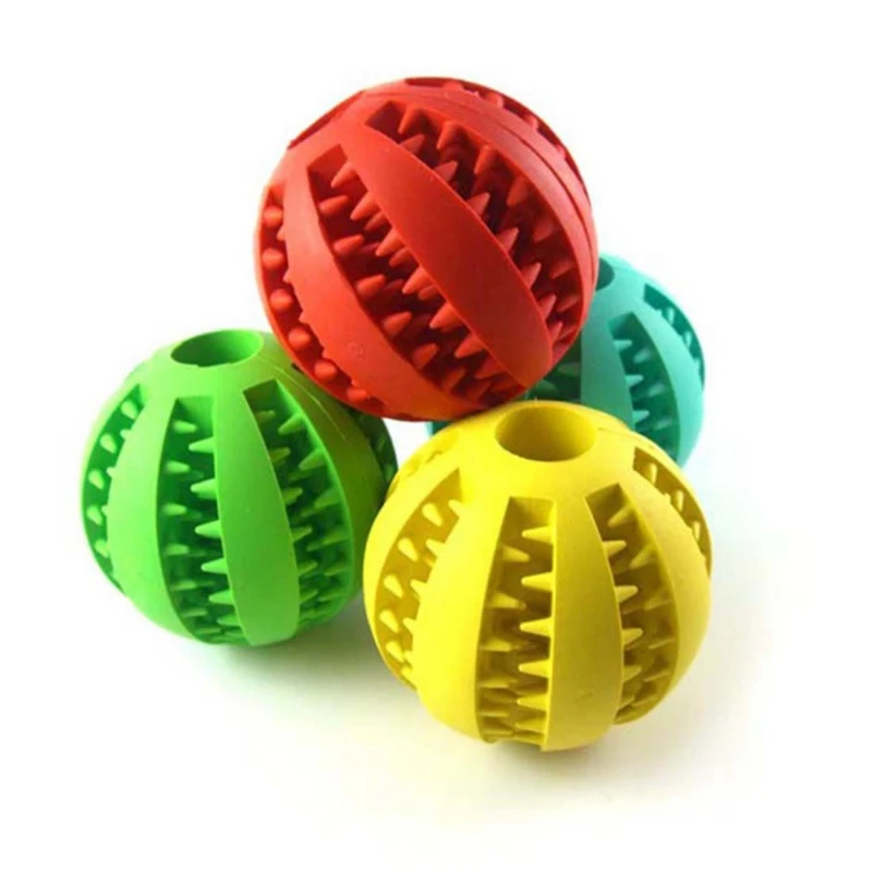 

5cm Dog Toy Interactive Rubber Balls Pet Dog Cat Puppy ElasticityTeeth Ball Dog Chew Toys Tooth Cleaning Balls Toys For Dogs