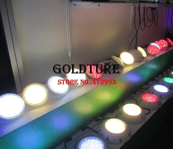24 W 351 LED piscina luz led RGB 12 V led par 56 de la luz de la piscina ip68 PAR56 LED piscina luz de piscina 39 W blanco puro