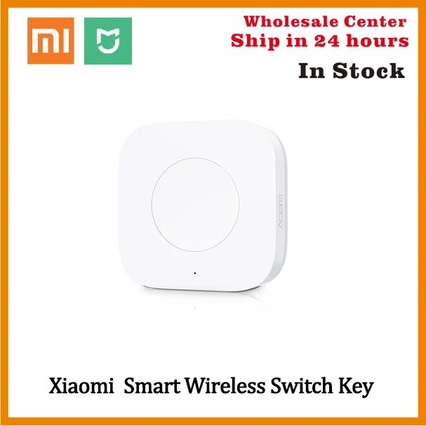 

In stock Xiaomi Intelligent Application Remote Control ZigBee Wireless Built in Gyro for Mi Home App Smart Wireless Switch Key