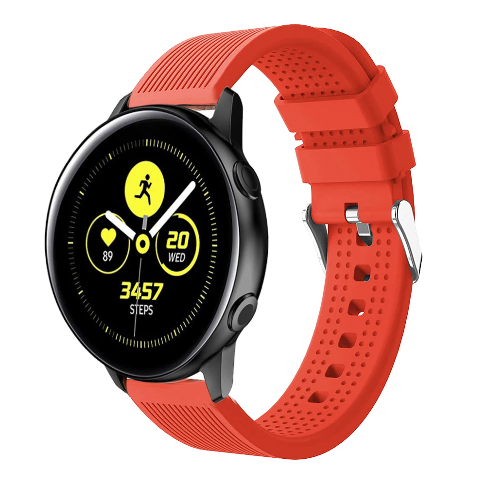 Спорт Силиконовый ремешок для samsung Galaxy watch active ремешок для samsung Galaxy 42 мм/Шестерни S2 smart watch замена Браслет