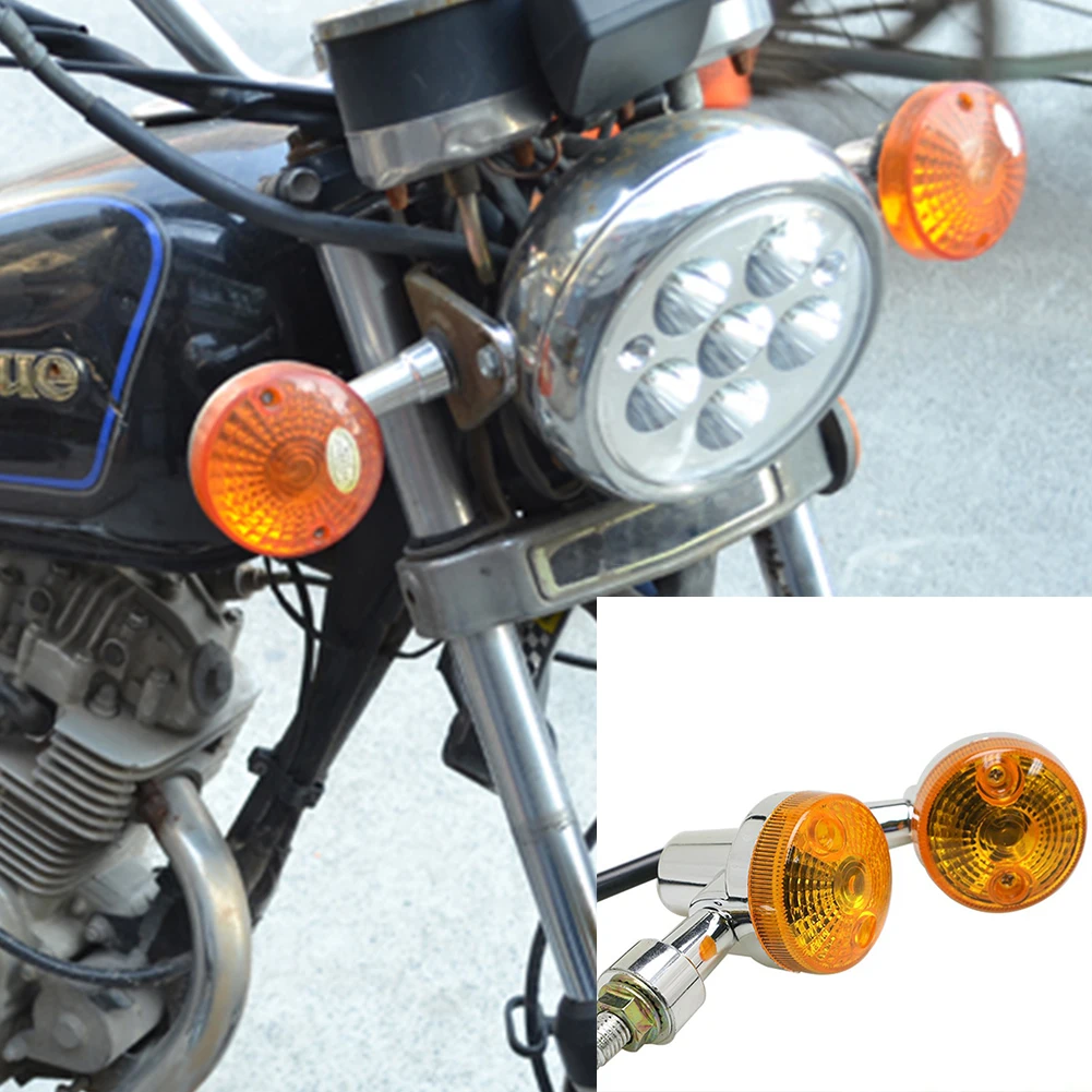 1Pcs Universal Front Rear Motorcycle Turn Signals Lamp Indicators Amber Lights huismerk kopen in de aanbieding 1Pcs Universal Front Rear Motorcycle Turn Signals Lamp Indicators Amber Lights huismerk kopen in de aanbieding