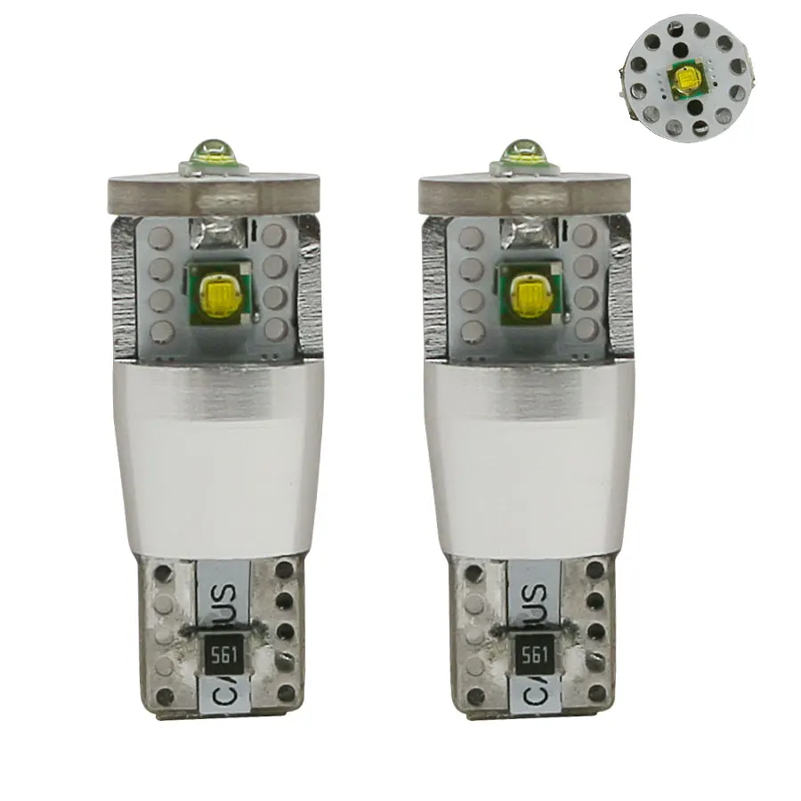 Светодиодный чип T10 W5W Cree белая фотовспышка без ошибок светодиодный шенная