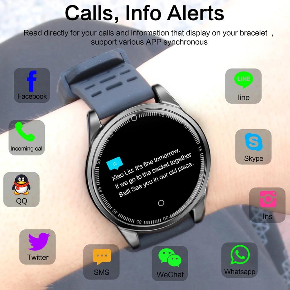 

Smart Watch for Men and Women Heart Rate Monitor Pedometer Running Fitness Tracker Smartwatch Sports Intelligent Wristwatches