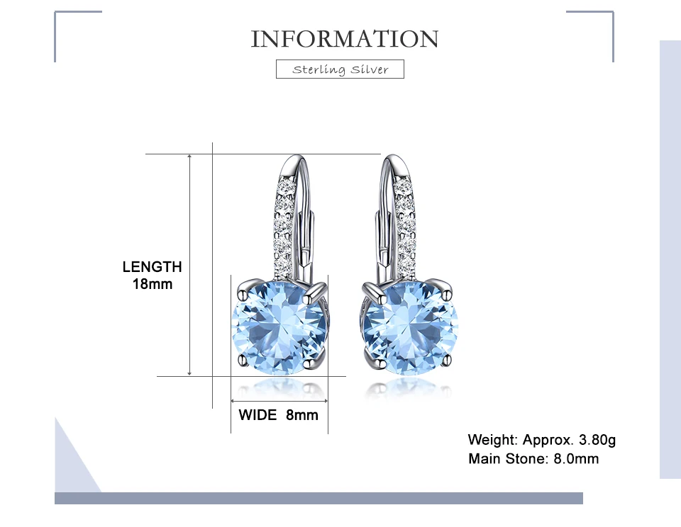 silver gemstone topaz earrings for women  (2)