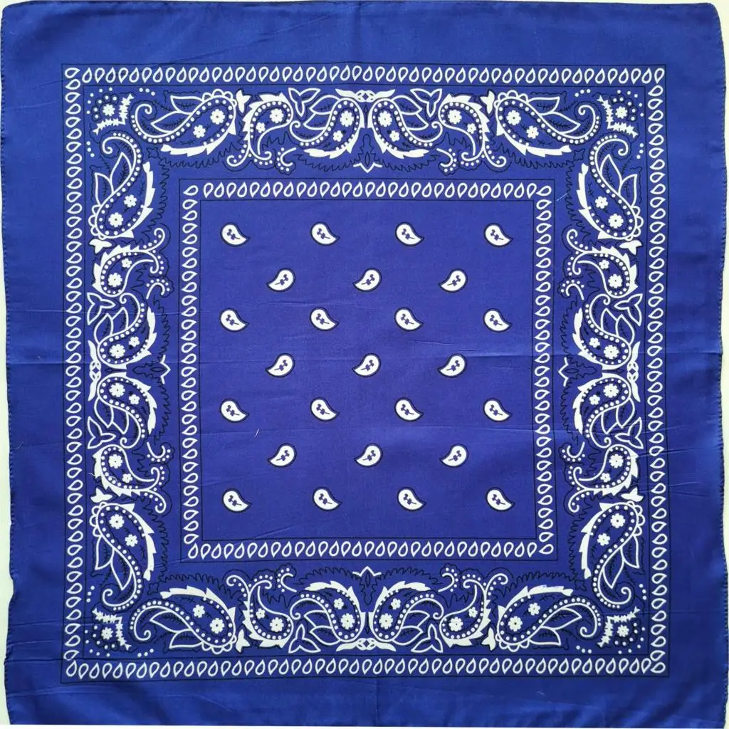 Polyester paisley Square Punk Hip Hop Bandana Neckerchief Headwear/Hair Band Scarf Neck Wrist Wrap Band Headtie for Men best scarves for men Scarves