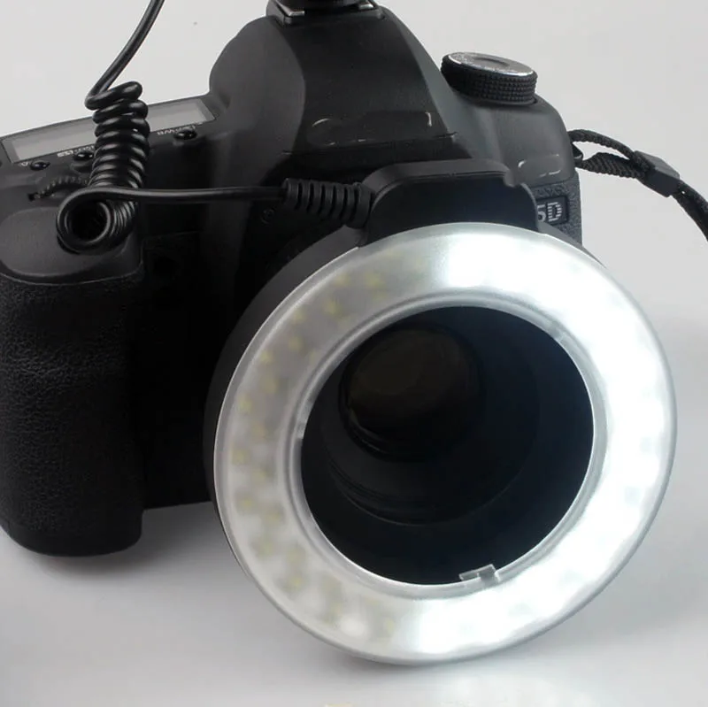 ملحقات التصوير الماكرو حلقة 48 led ضوء الطاقة لكانون سوني نيكون سيجما العدسات جميع كاميرات slr