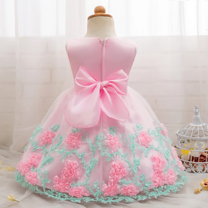 

newbron baby first birthday dress outfits kids dresses for girls christening party wear baby costume infantil vestidos 1 2 years