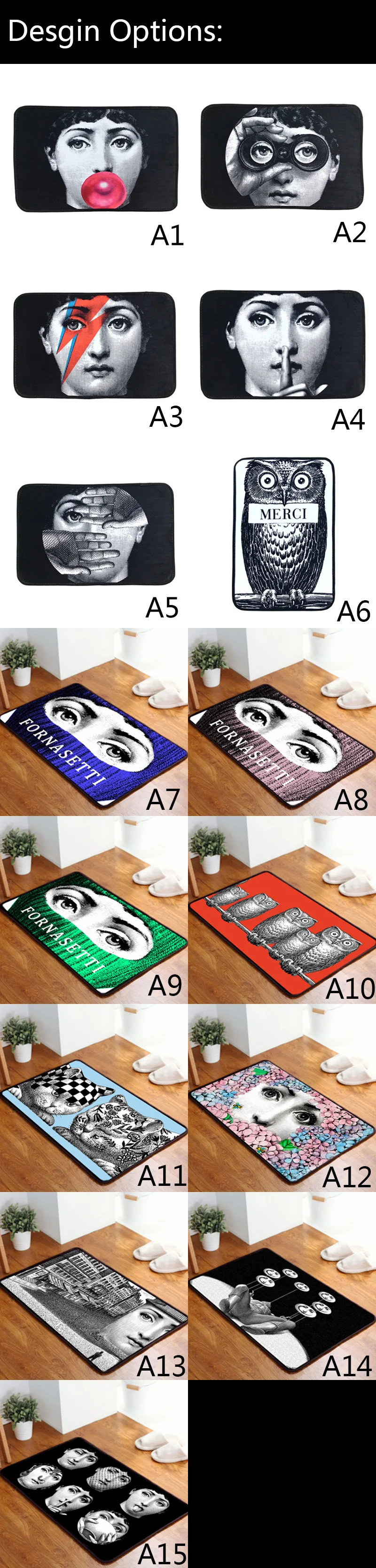Fornasetti Indoor Поглощает грязь коврик Латекс поддержку Нескользящие дверной коврик передней двери внутри пол грязи Траппер коврики Вход Ковер