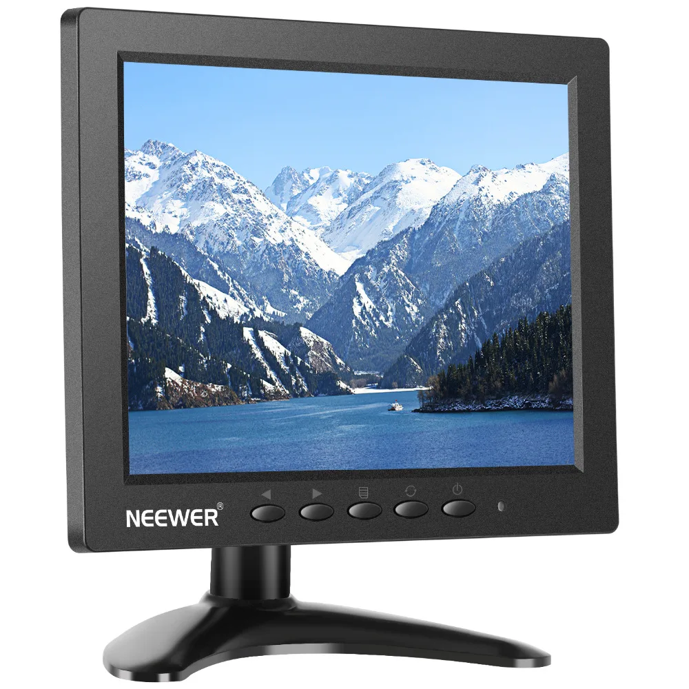 Neewer NW801H 8 inches Monitor with 4:3TFT-LCD Screen 1024x768 Resolution500:1 ContrastHDMI VGA BNC AV Input Audio