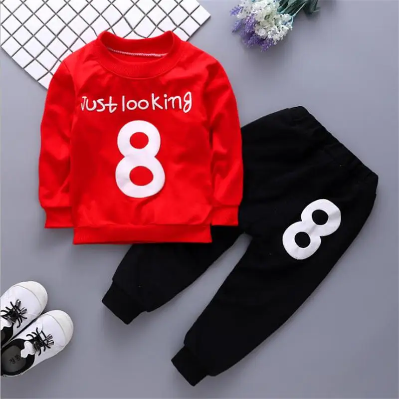 

new spring autumn boys clothes sets 2019 cotton casual long sleeve tops+pants 2pcs children clothing kids boys tracksuits sets
