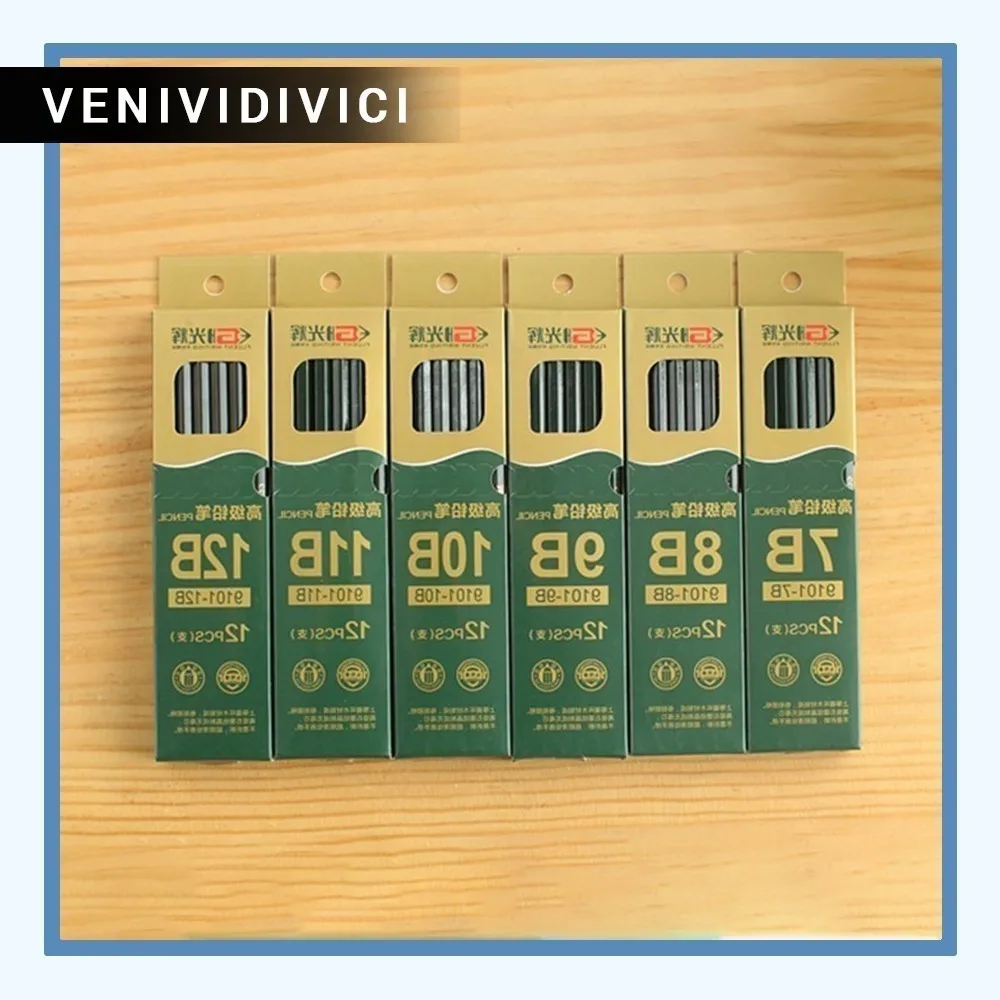 

Best Practical Wooden pencil Sketch kawaii 2B 3B 4B 5B 6B 7B 8B 9B 10B 11B 12B Fine Arts Articles Major stationery school Pencil