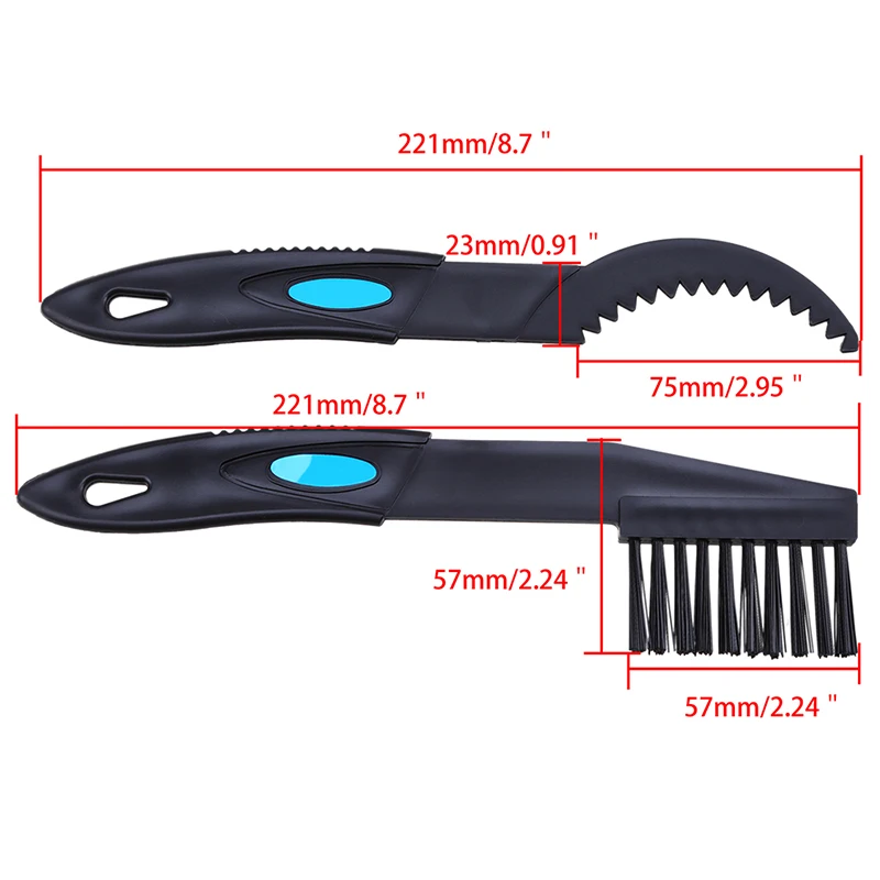 POSSBAY черный мотоцикл цепной очиститель велосипедный шатун кисть для цепи инструмент Шестерня цепи колеса маховик Чистящая Щетка
