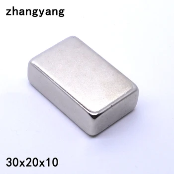 

2pcs 30x20x10mm N35 Rare Earth Super Strong Permanent Magnet Cuboid Block Neodymium Magnet 30*20*10 30x20x10