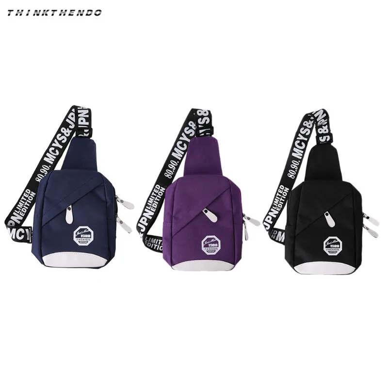 

THINKTHENDO New Arrival Chest Pack Men Casual Crossbody Bags Short Trip Bag for Men Hot-Summer Shoulder Bag