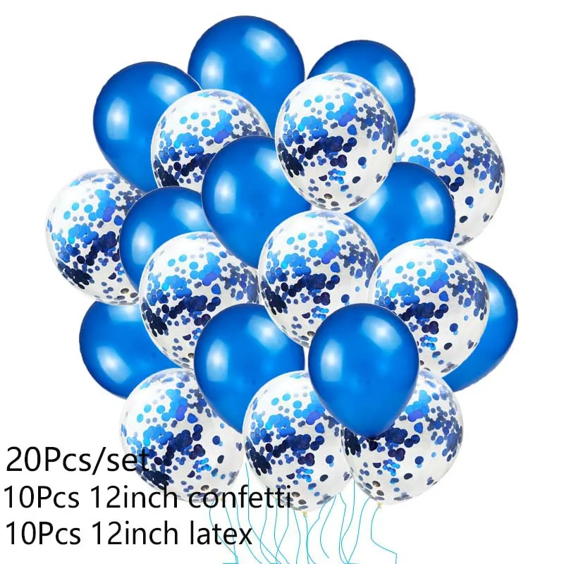 DIY Металлические воздушные шары розовое золото надувные день рождения конфетти украшения металлические шары воздушный шарик для свадьбы Розовый балоны синий XN - Цвет: style 13