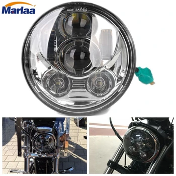 

For 883 Night Train Dyna Heritage Springer 5 3/4 5.75 inch hi/lo beam projector LED Headlight
