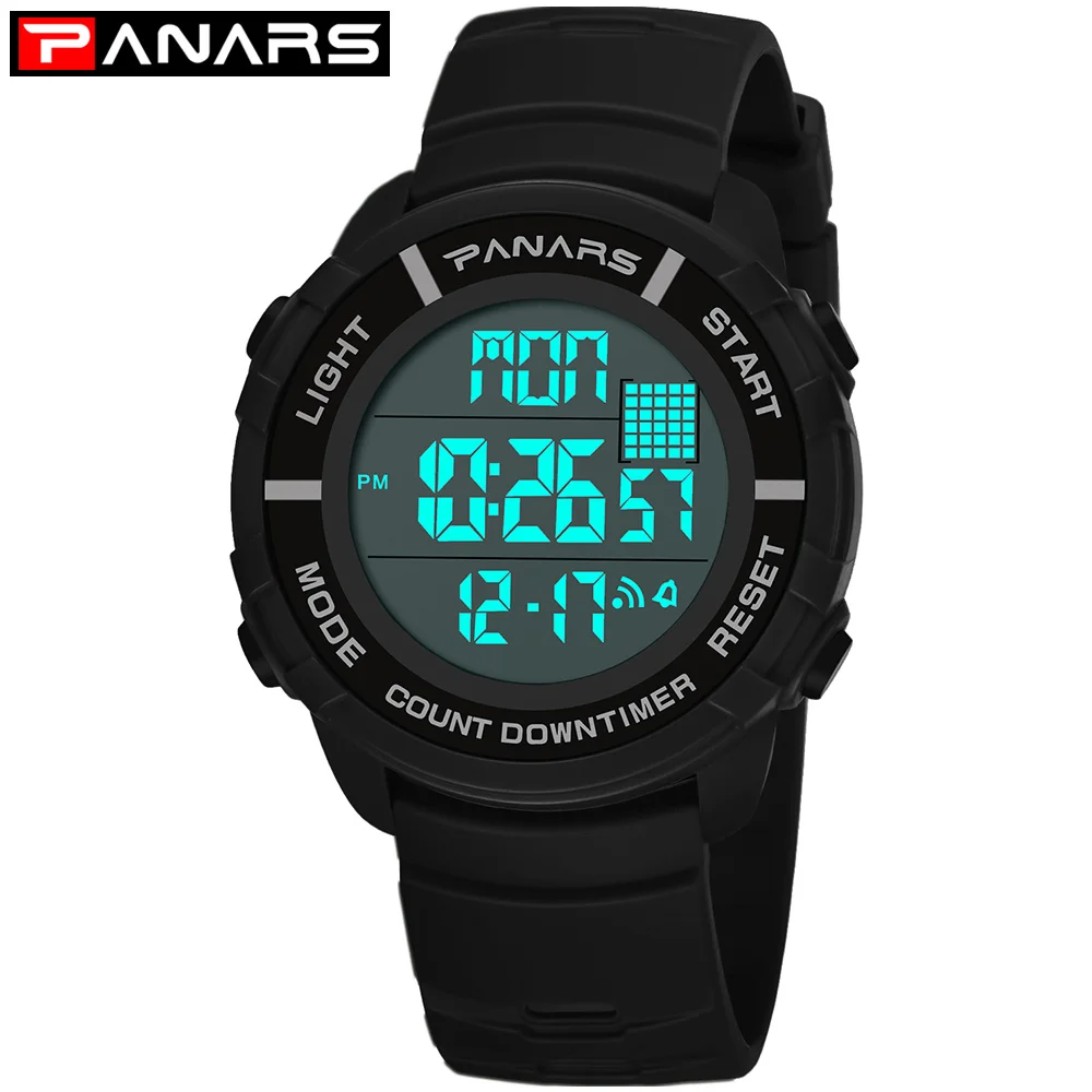 

PANARS Relojes Digitales Para Hombre Elektronik Saatler Men Sports Watches Swimming Waterproof Outdoor Digital Watch Wristwatch