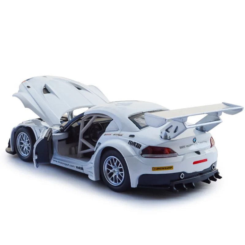 Z4 GT3 гоночная модель автомобиля из сплава, детский задний звук и светильник, мигающий музыкальный гоночный автомобиль, литые под давлением детские игрушки