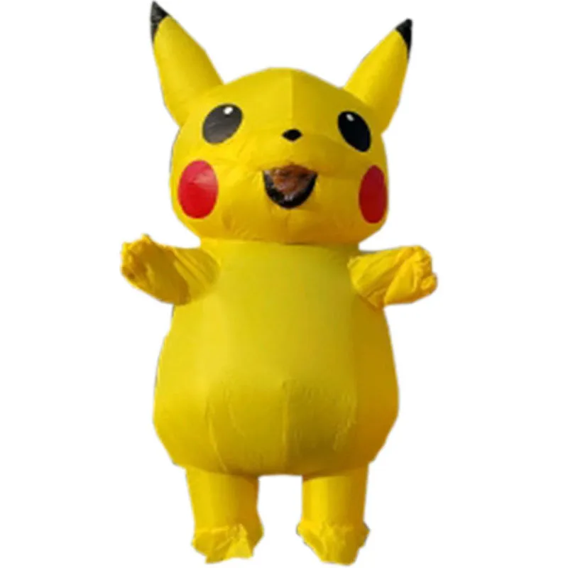 Inflatable Pikachu Costumes Movie Halloween Masquerade Cosplay Pokemon 