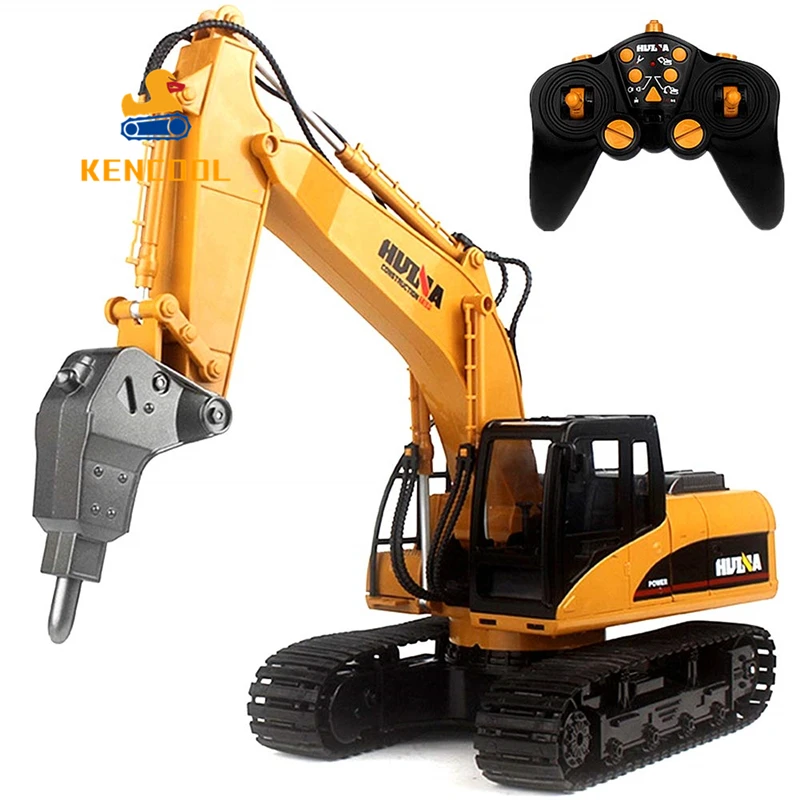 

Kencool 1:14 RC Remote 2.4Ghz Alloy 16 Channel Hydraulic Excavator Breaker Crawler Full-Function Simulation Hydraulic Hammer