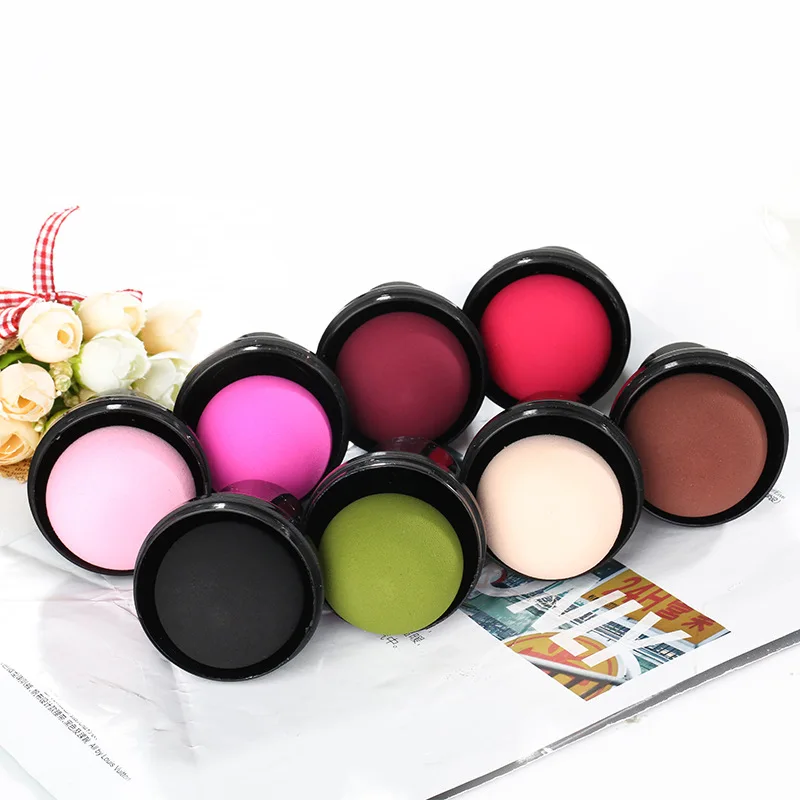 Круглая кисточка для пудры Lazy Person, Гидрофильная, не латексный порошок, инструмент для макияжа для красоты, спонж для макияжа