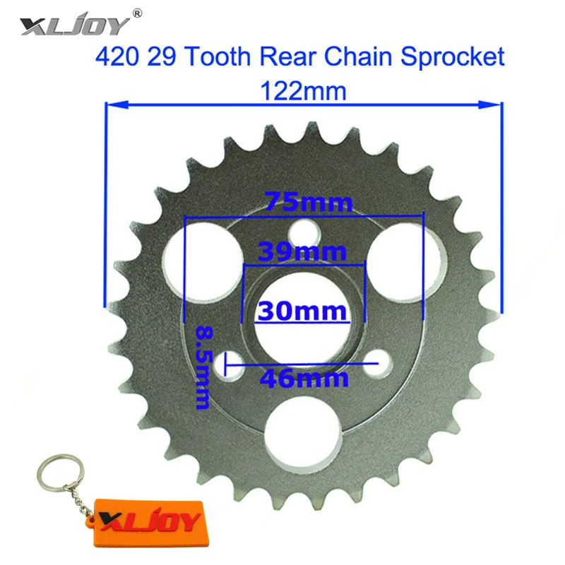 

XLJOY 30mm 420 29T Rear Chain Sprocket 29 Tooth For Honda Z50A Z50 Z50R Z50J Monkey Bike