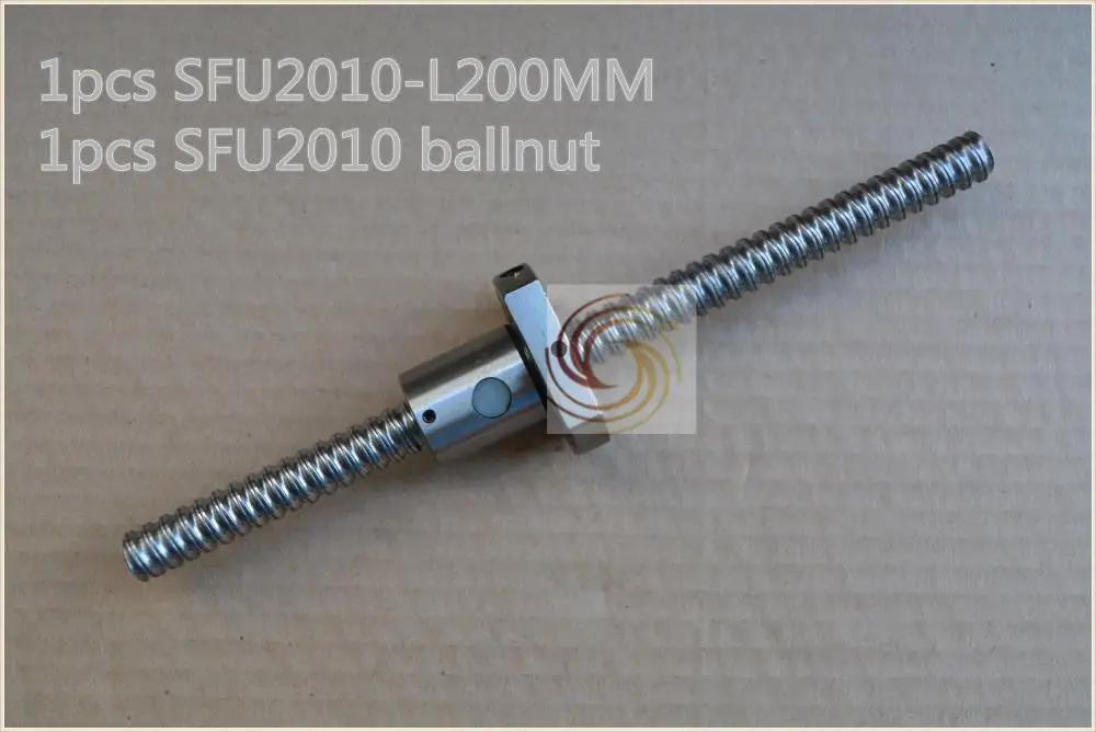 

diameter 20mm ball screw SFU2010 length 200mm plus RM2010 2010 ball nut CNC DIY Carving machine 1pcs