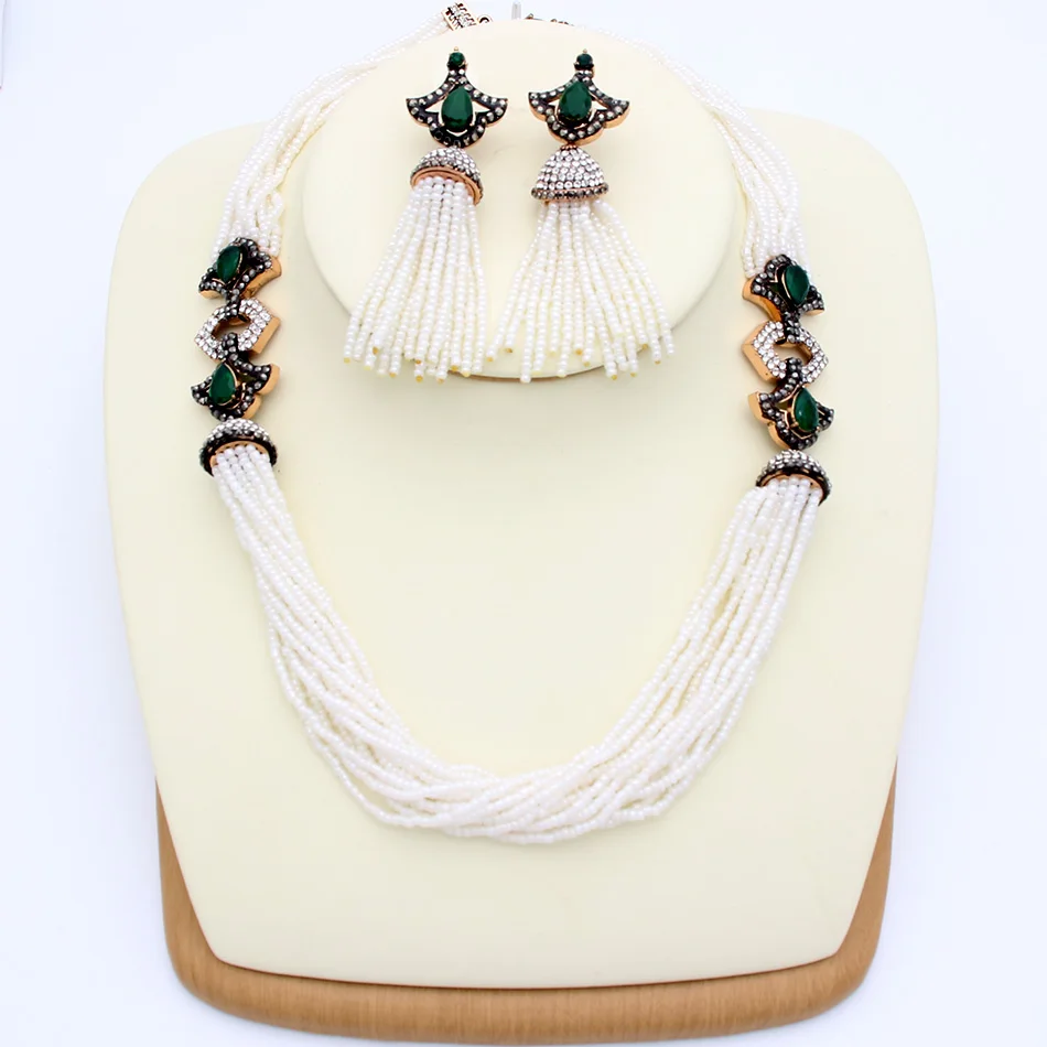 Женское Ожерелье из эпоксидной смолы в турецком стиле|bridal jewelry|india bridal jewelryjewelry sets |