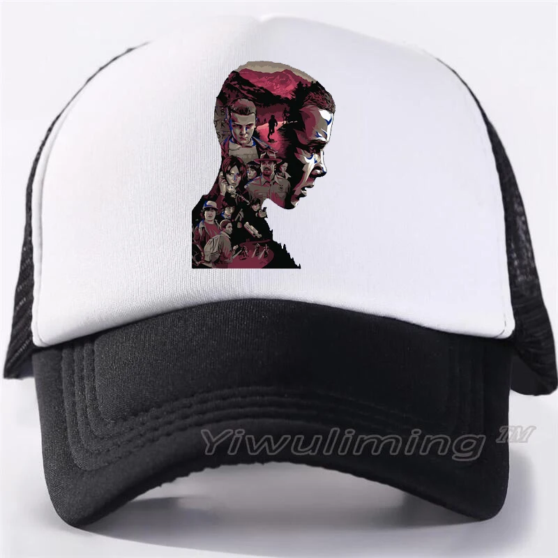 7 Dustin Stranger Things Dustin Cap Hat Copy Cosplay Coser Dustin Summer Snapback Mesh Net Trucker Hat Cap For Boy Men - Цвет: 7