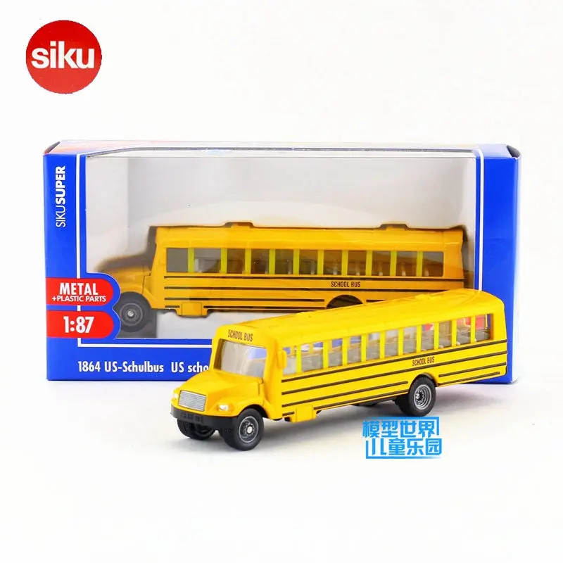 

SIKU 1864/Diecast Metal Model/1:87 Scale/US Children School Bus/Educational toy Car/For children's gift or collection