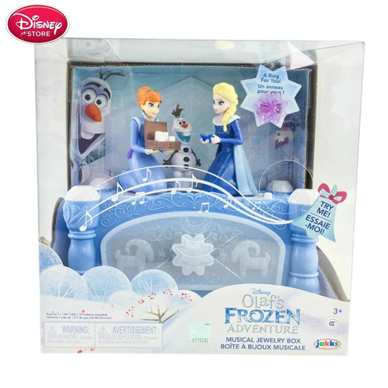 Disney Frozen музыкальная шкатулка принцесса Эльза Анна фигурки Олаф модель поют