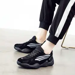 Мужская спортивная обувь для бега, новинка 2019 года, модная женская дышащая обувь на шнуровке для прогулок, роскошная обувь для влюбленных
