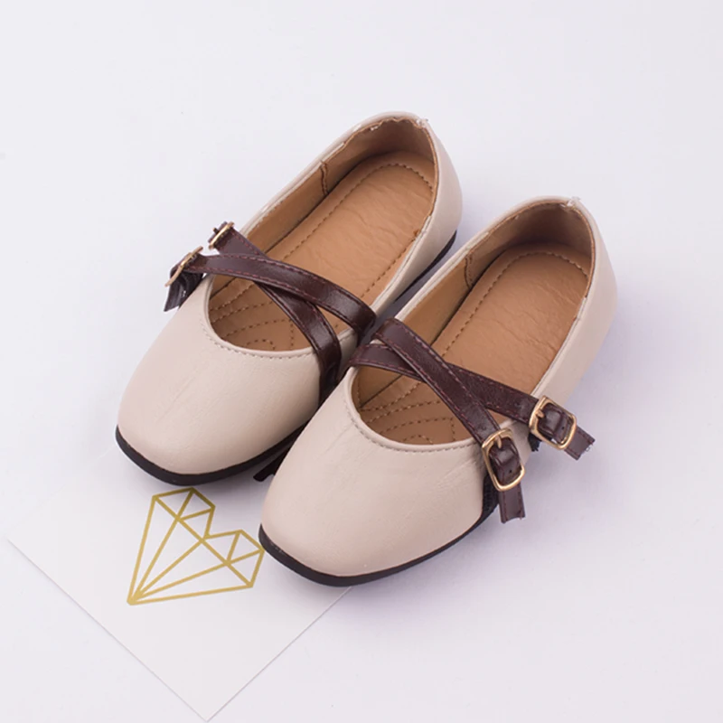 

Spring Baby Girls Fashion Mary Jane Flats Princess Pink Leather Shoes Toddler Convenient Soft Bottom Flat Shoes