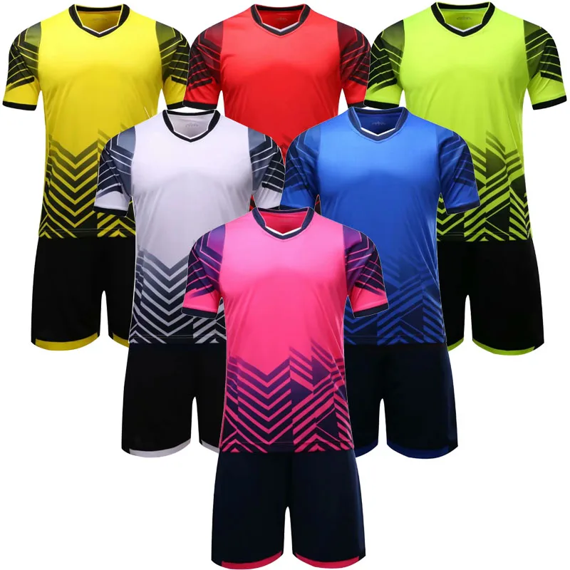Men's personality short sleeve soccer jerseys men stripe football jerseys adult  plain soccer uniforms customize any logos