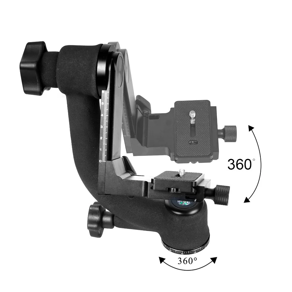 Orsda для профессиональной камеры, панорамный штатив, 360 градусов, вертикальный профессиональный карданный штатив, головка 1/4 дюйма, винт для камеры, поддержка 20 кг