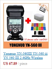 Светодиодная лампа для видеосъемки Yongnuo YN-568EX для Nikon Yongnuo 568Ex HSS Вспышка Speedlite YN 568 D800 D700 D600 D200 D7000 D90 D80 D5200 D5100+ 12 шт. Цвет карты