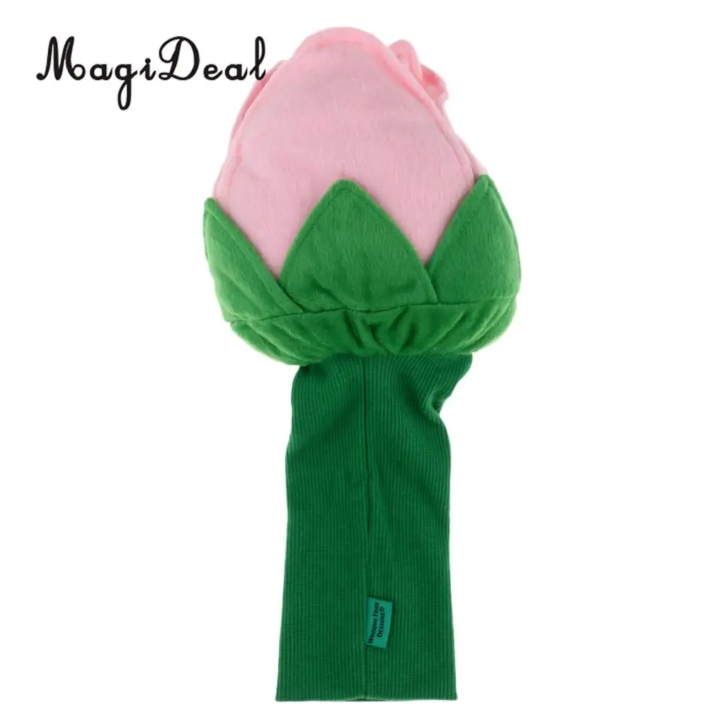 MagiDeal Novelty Rose Flower Universal Golf Wood Driver Head Cover Protection Headcover Accessories
