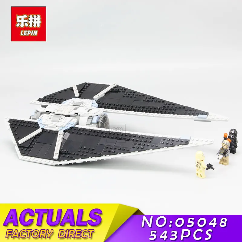 

2017 LEPIN 05048 543Pcs Star Series Wars TIE Striker Model Building Blocks Bricks Kits Compatible 75154 Children Toys Gifts