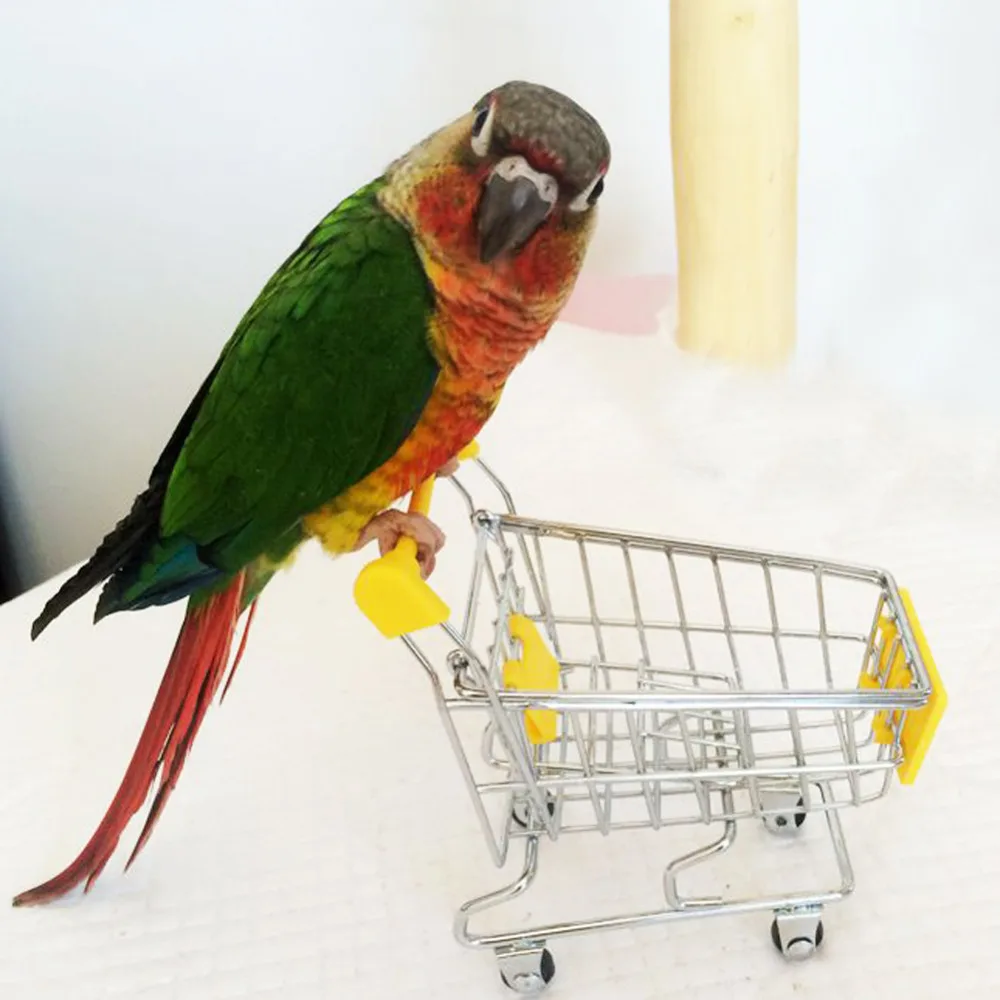 Hot Sale Parrot toy bird Supermarket Shopping Intelligence Cart Kids