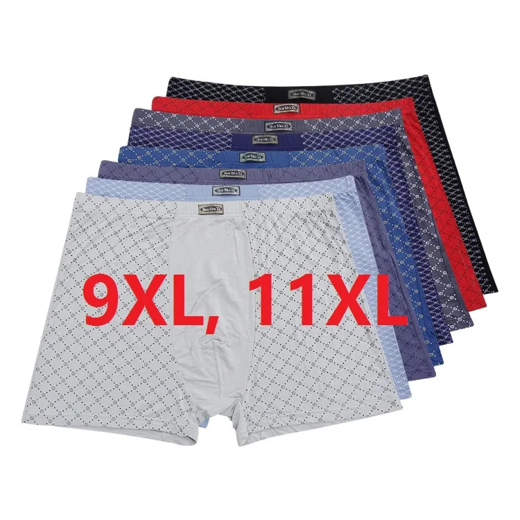 9XL, 11XL брендовые новые шорты, модное мужское нижнее белье, боксеры, 95% бамбуковое волокно, трусы с принтом, отличное качество, 4 шт./лот