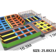 Высокое качество гимнастический фитнес батут CE сертифицированный спортивный Крытый игровой площадки HZ-LG050