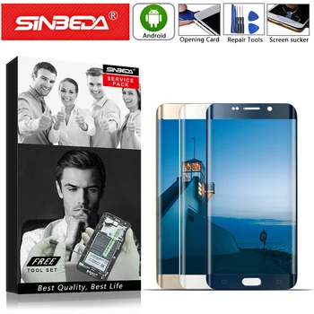 

AMOLED 5.1" For SAMSUNG Galaxy S6 Edge Display LCD Touch Screen Digitizer With Frame For Galaxy S6 Edge G925F G925 Burn-Shadow