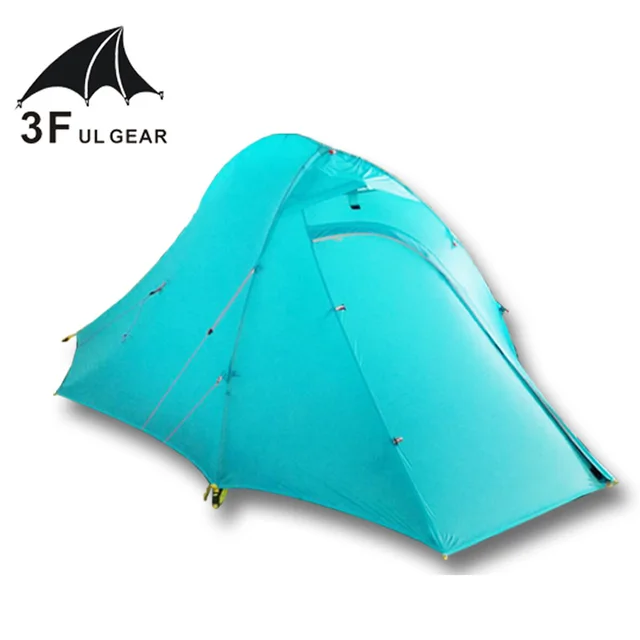 Best Offers 3F UL Gear Zhengtu2 15D silicon Coating 2-person 3-Season/4-season Ultralight Camping Tent with Matching Ground Sheet