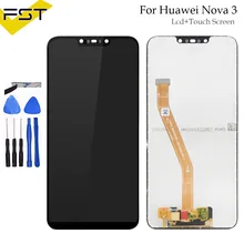 Для huawei Nova 3 ЖК-дисплей+ кодирующий преобразователь сенсорного экрана в сборе запасные части+ инструменты для Nova 3 PAR-LX1 PAR-LX9 PAR LX1M