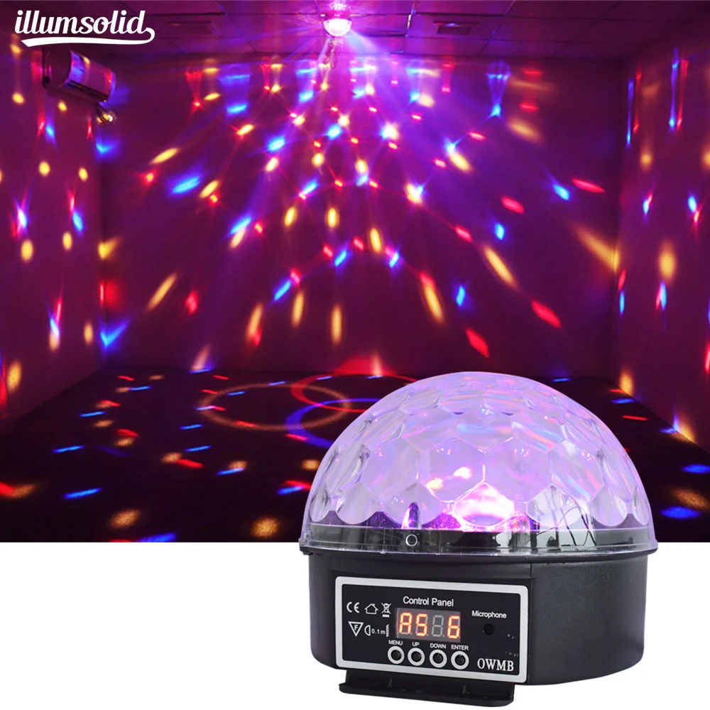 

Crystal Magic Ball Stage Effect Light dmx512 Sound Activated Rotating Disco Ball Party Light for ,KTV, family party