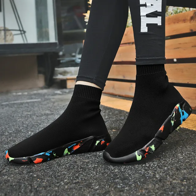 FEOZYZ sneakers kobiety mężczyźni dzianiny Górna oddychająca Sport buty skarpety buty Woman Chunky buty High Top Buty do biegania dla mężczyzn kobiet tanie i dobre opinie Dorosłych LB-1208 Wysokiej W FEOZYZ Stylu życia Średni (B M) Professional Oddychająca wzrost wysokości Półmaraton ( 20km) FEOZYZ sneakers kobiety mężczyźni dzianiny Górna oddychająca Sport buty skarpety buty Woman Chunky buty High Top Buty do biegania dla mężczyzn kobiet tanie i dobre opinie Dorosłych LB-1208 Wysokiej W FEOZYZ Stylu życia Średni (B M) Professional Oddychająca wzrost wysokości Półmaraton ( 20km)