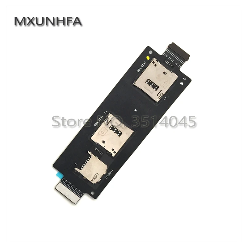 MXUNHFA 10pcs/lot SIM Card Reader Holder Connector Slot Flex Cable For ASUS ZenFone 2 ZE551ML ZE550ML 5.5 Inch Replacement | Мобильные
