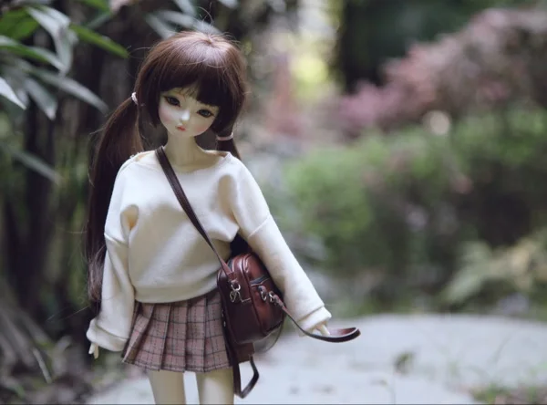 Бесплатная доставка 1/4 1/6 bjd Кукла Одежда кукольный свитер + юбка в складку кукла