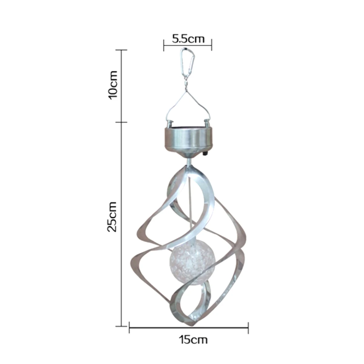 WINOMO Солнечный ветряной колокольчик светодиодный Цвет Изменение подвесной светильник Декоративный Солнечный светодиодный ветряной Спиннер свет для сада