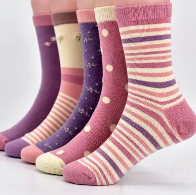 

wholesale Monet Korean version of the socks spring and autumn breathable stripes long tube women's socks cotton ald02